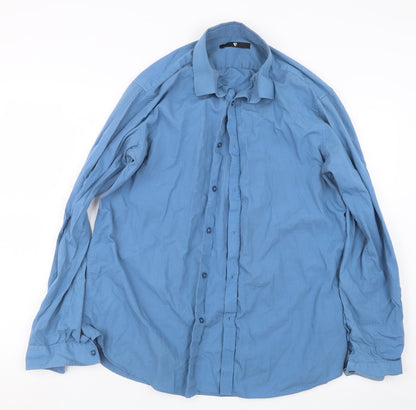 Very Mens Blue    Button-Up Size 16
