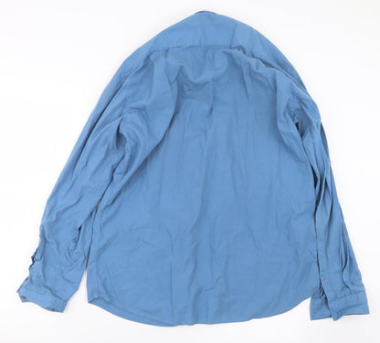 Very Mens Blue    Button-Up Size 16