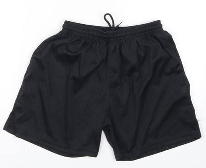 Falcon Mens Black   Sweat Shorts Size 24