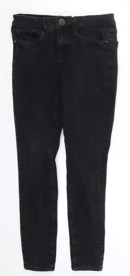 George Womens Black  Denim Skinny Jeans Size 8 L23 in