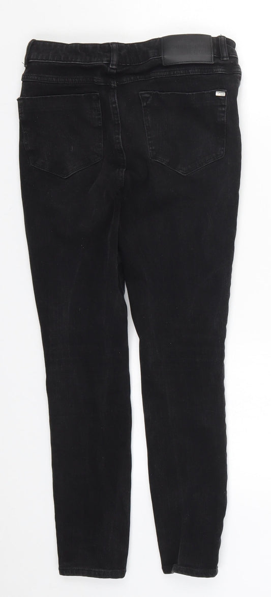 George Womens Black  Denim Skinny Jeans Size 8 L23 in