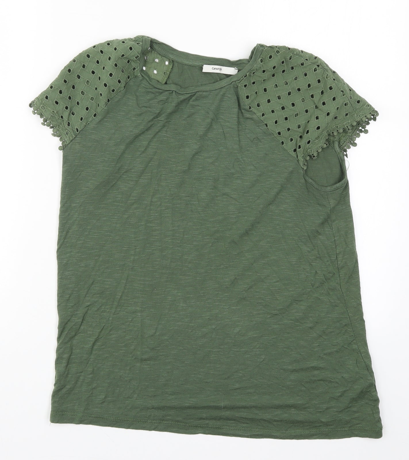 George Womens Green   Basic T-Shirt Size 10