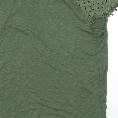 George Womens Green   Basic T-Shirt Size 10