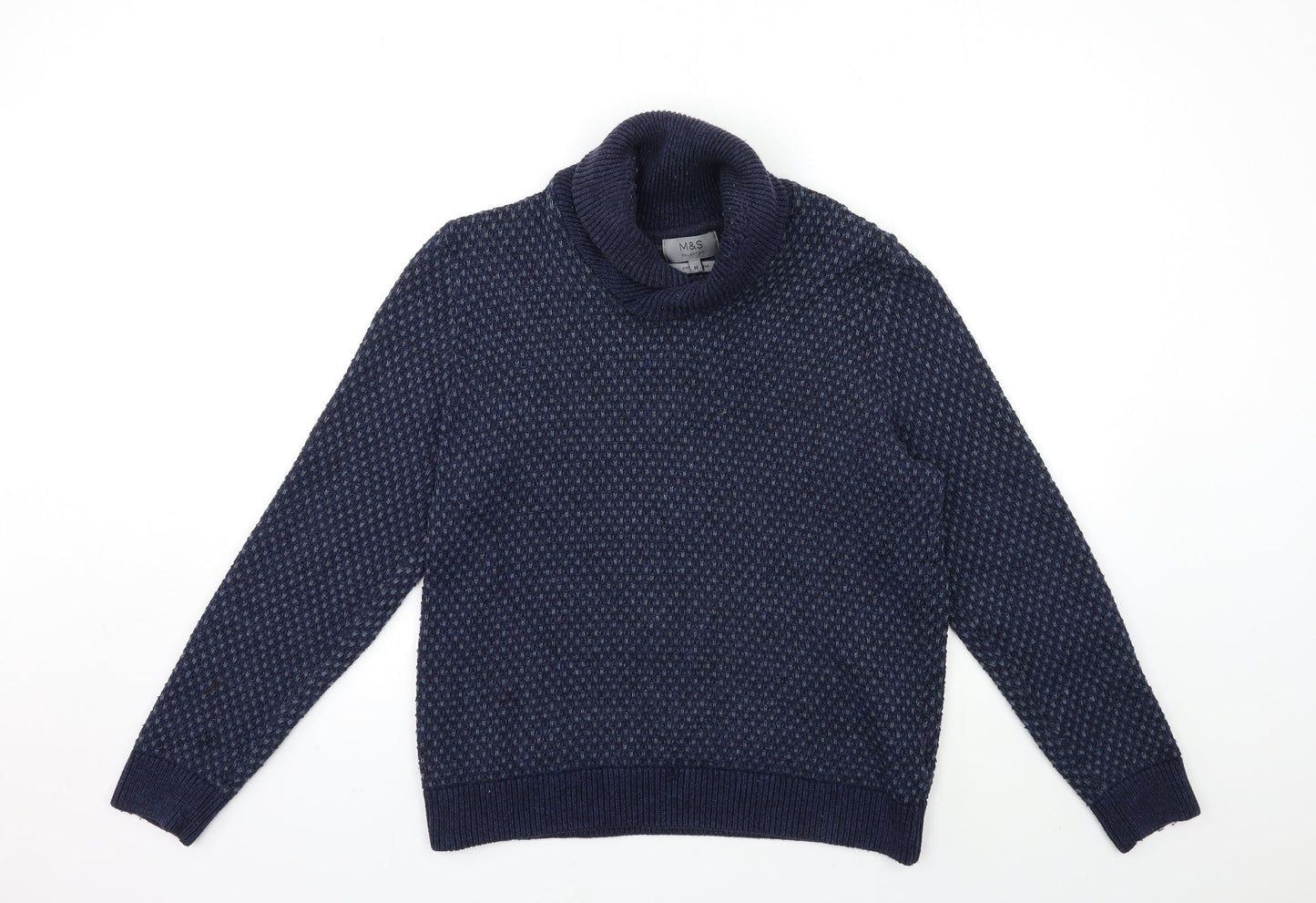 Marks and Spencer Mens Blue  Knit Pullover Jumper Size M