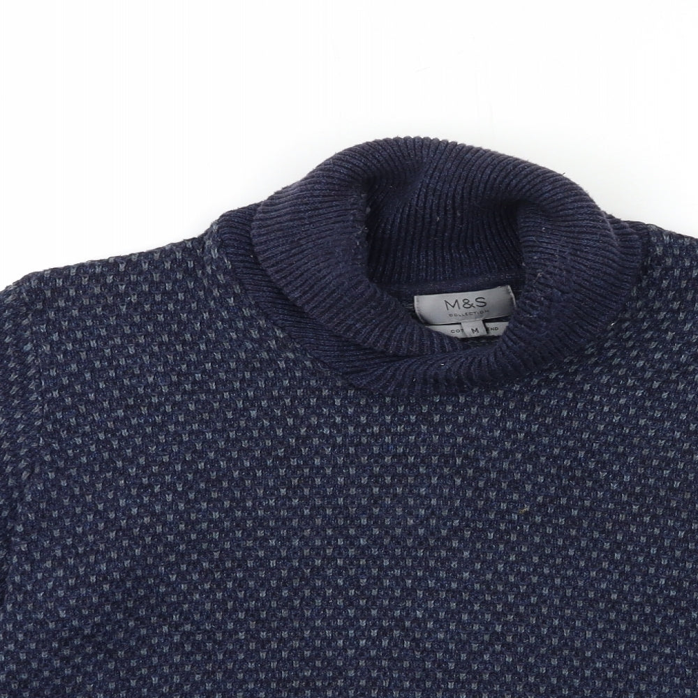 Marks and Spencer Mens Blue  Knit Pullover Jumper Size M