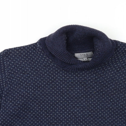 Marks and Spencer Mens Blue  Knit Pullover Jumper Size M