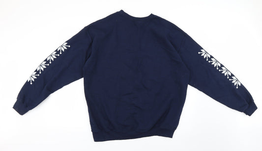 Gildan Mens Blue   Pullover Jumper Size L