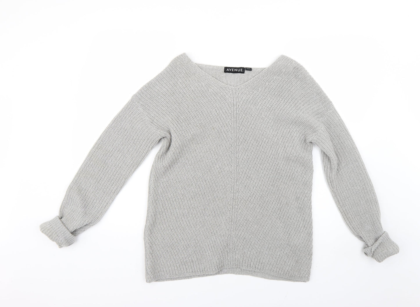 Avenue Womens Grey   Pullover Jumper Size 8