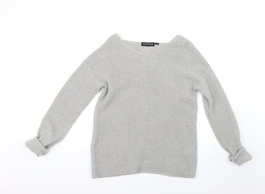 Avenue Womens Grey   Pullover Jumper Size 8
