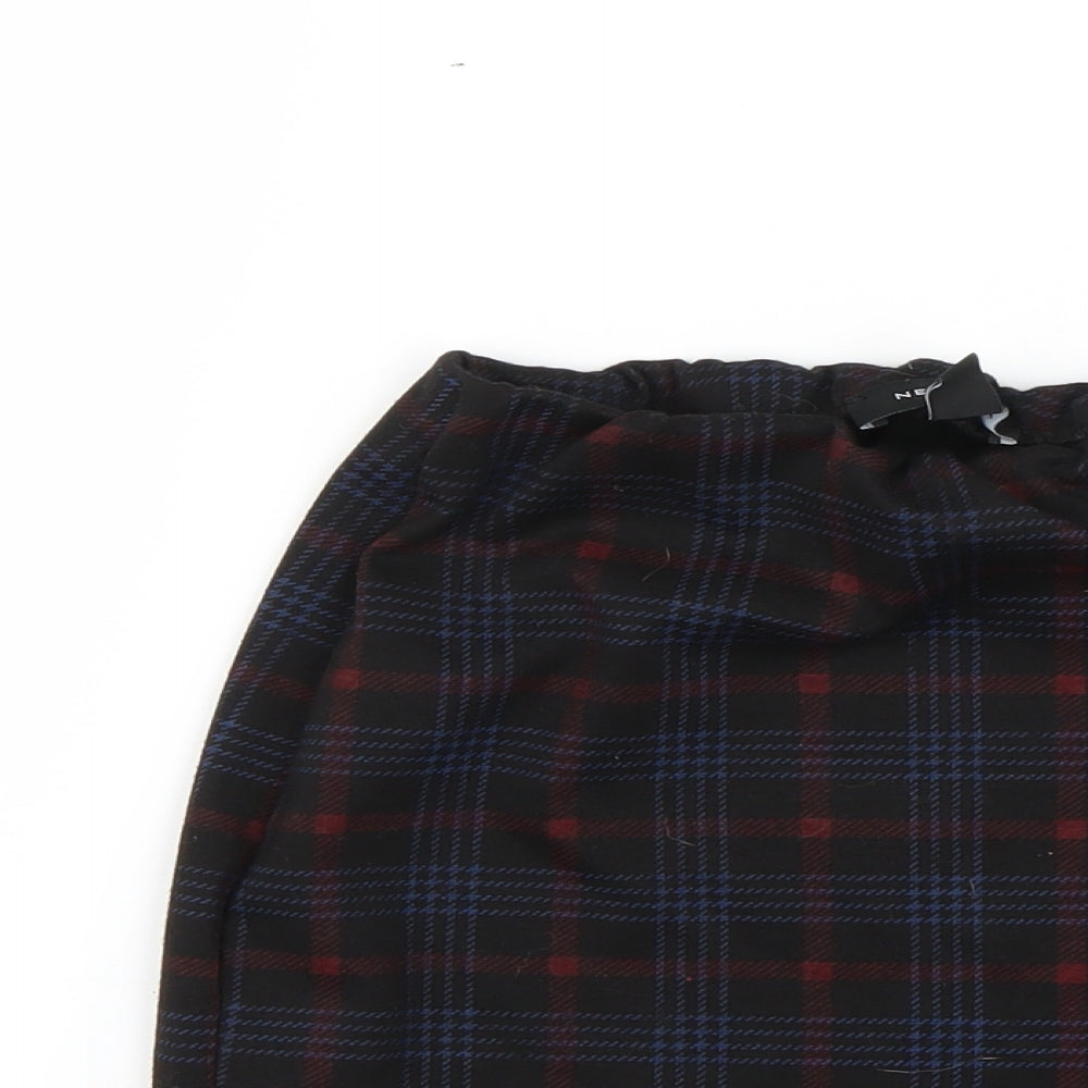 New Look Womens Multicoloured Check  Mini Skirt Size 6