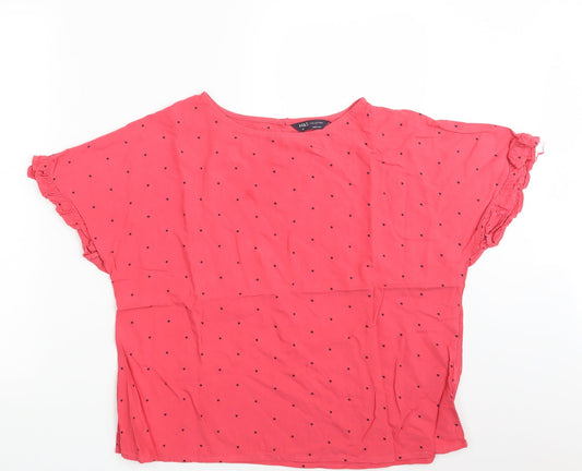 M&S Womens Pink   Basic Blouse Size 14