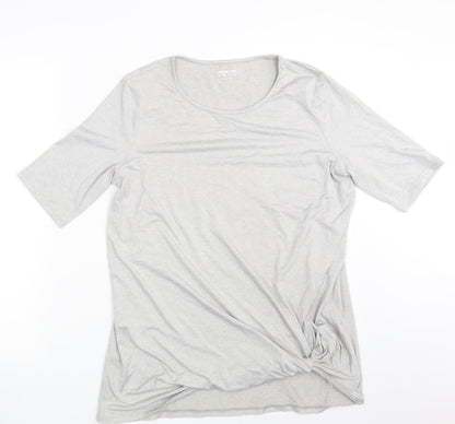 Land's End Womens Grey   Basic T-Shirt Size M