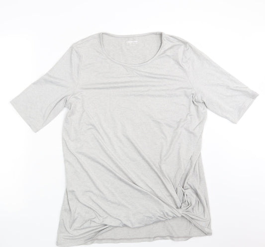 Land's End Womens Grey   Basic T-Shirt Size M