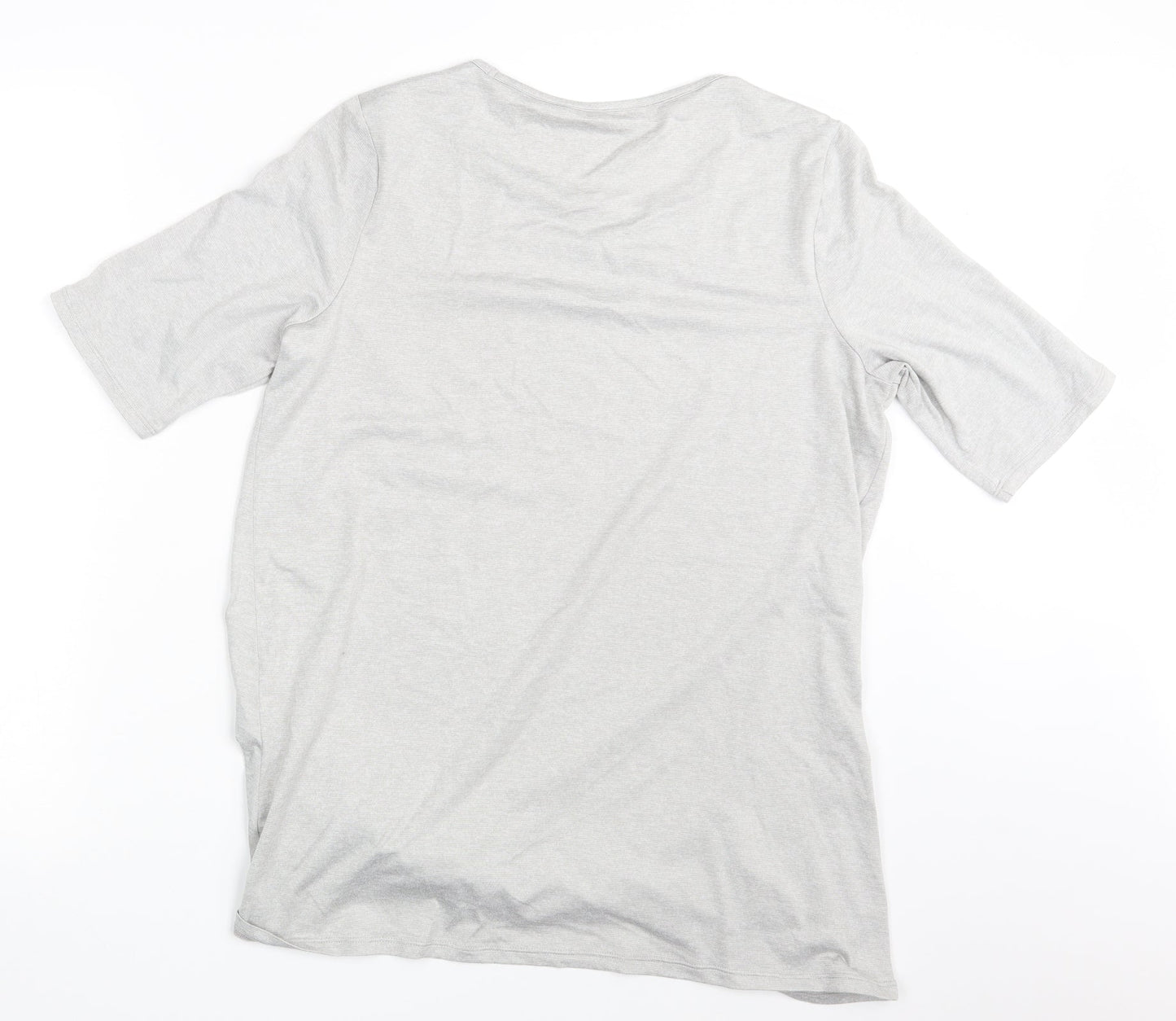 Land's End Womens Grey   Basic T-Shirt Size M