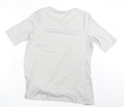 Land's End Womens Grey   Basic T-Shirt Size M