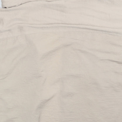 M&S Womens Beige   Basic Button-Up Size 12