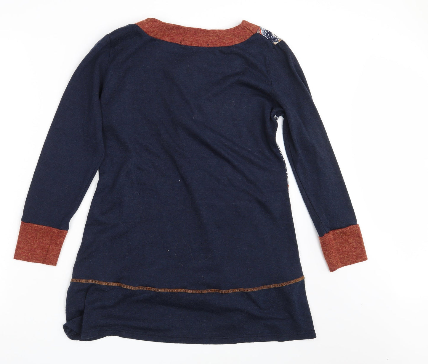 Lakeland Womens Blue Argyle/Diamond  T-Shirt Dress  Size M