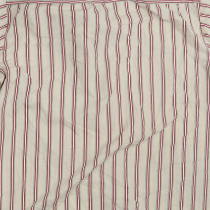 RIPCORD Mens Beige Striped   Button-Up Size L