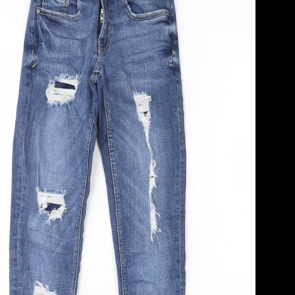 Denim & Co. Womens Blue  Denim Skinny Jeans Size 4 L28 in