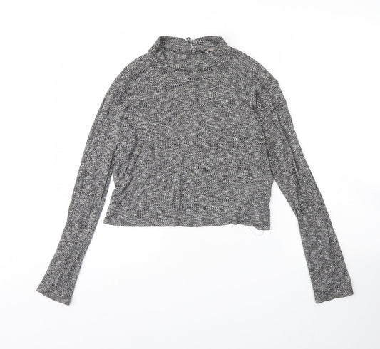 Womens UK Size 14 Atmosphere Grey Basic Blouse