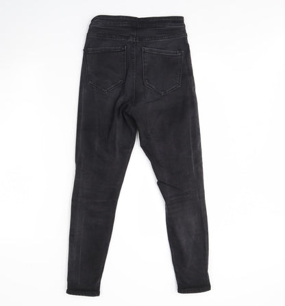 Denim & Co. Womens Black  Denim Skinny Jeans Size 10 L28 in