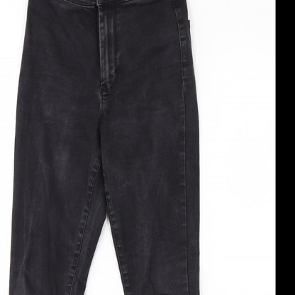 Denim & Co. Womens Black  Denim Skinny Jeans Size 10 L28 in