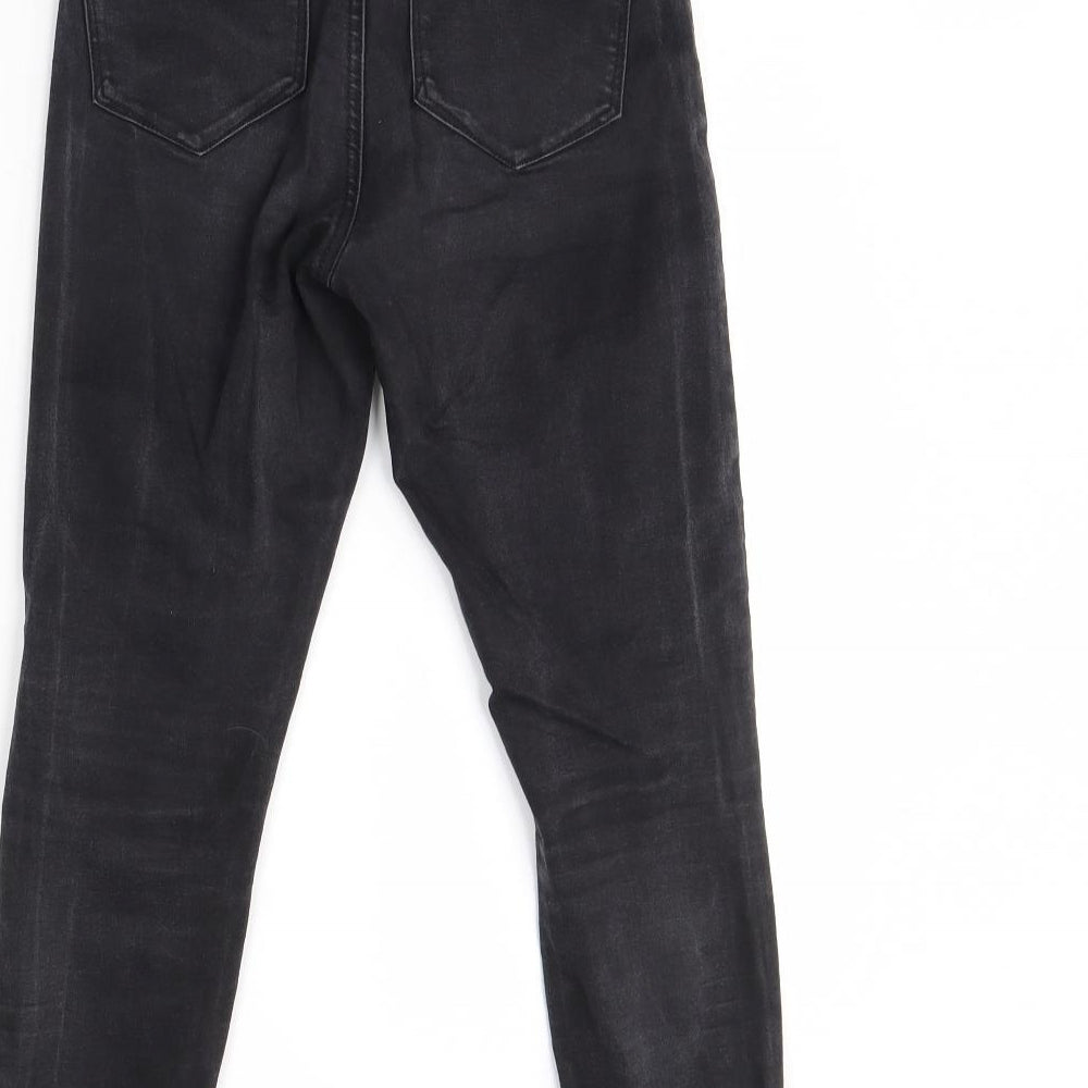 Denim & Co. Womens Black  Denim Skinny Jeans Size 10 L28 in