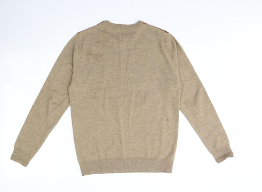 Cedar Wood State Mens Brown   Pullover Jumper Size S