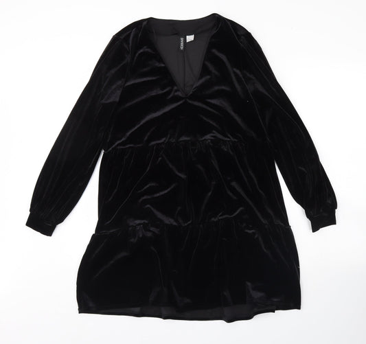 Divided Womens Black  Velour Mini  Size S