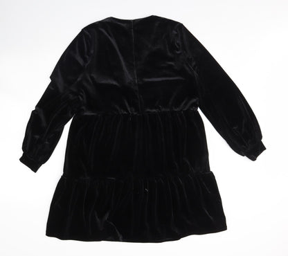 Divided Womens Black  Velour Mini  Size S