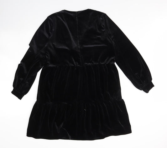 Divided Womens Black  Velour Mini  Size S