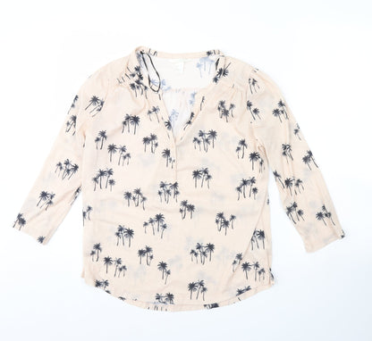 Womens UK Size S H&M Beige Basic Blouse