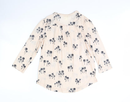 Womens UK Size S H&M Beige Basic Blouse