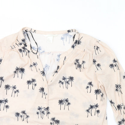 Womens UK Size S H&M Beige Basic Blouse