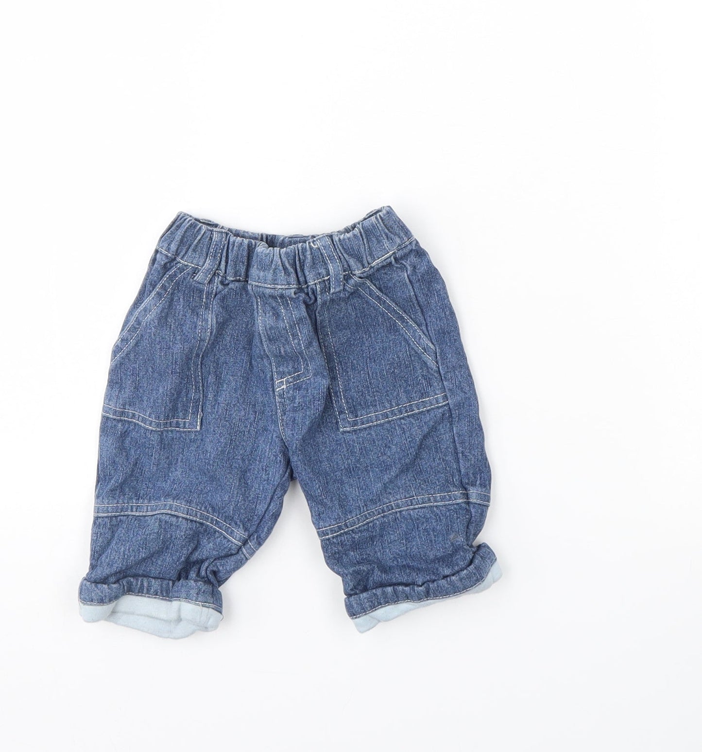 Jac Baby Baby Blue  Denim Capri Jeans Size 3-6 Months