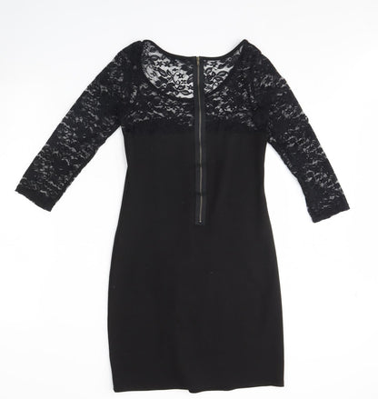 Back view of Bluheaven women’s black mini, size S