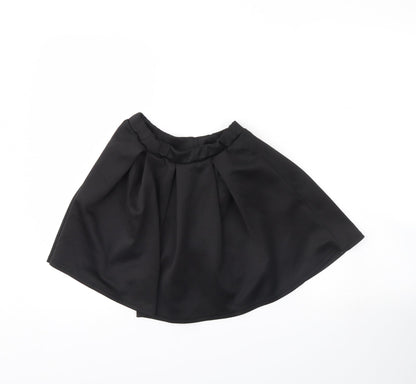 Boohoo Womens Black   Flare Skirt Size 8