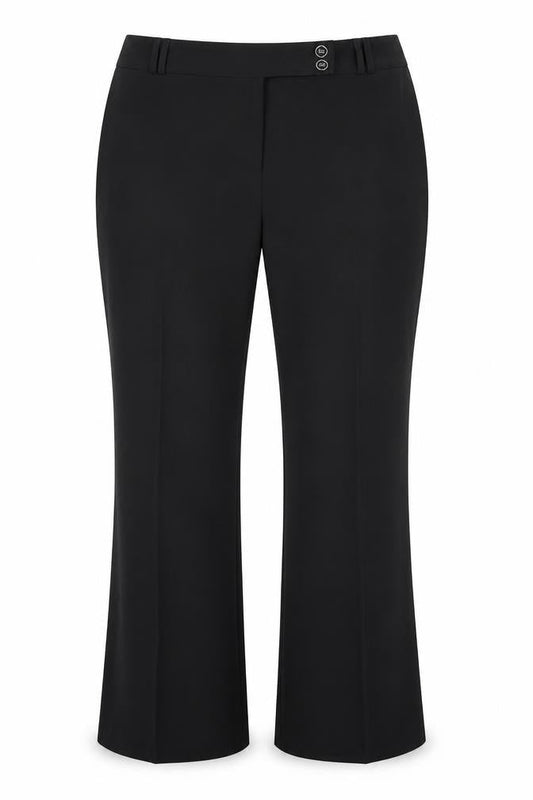 Womens UK Size 16 M&Co Regular Fit Dress Pants Black Trousers