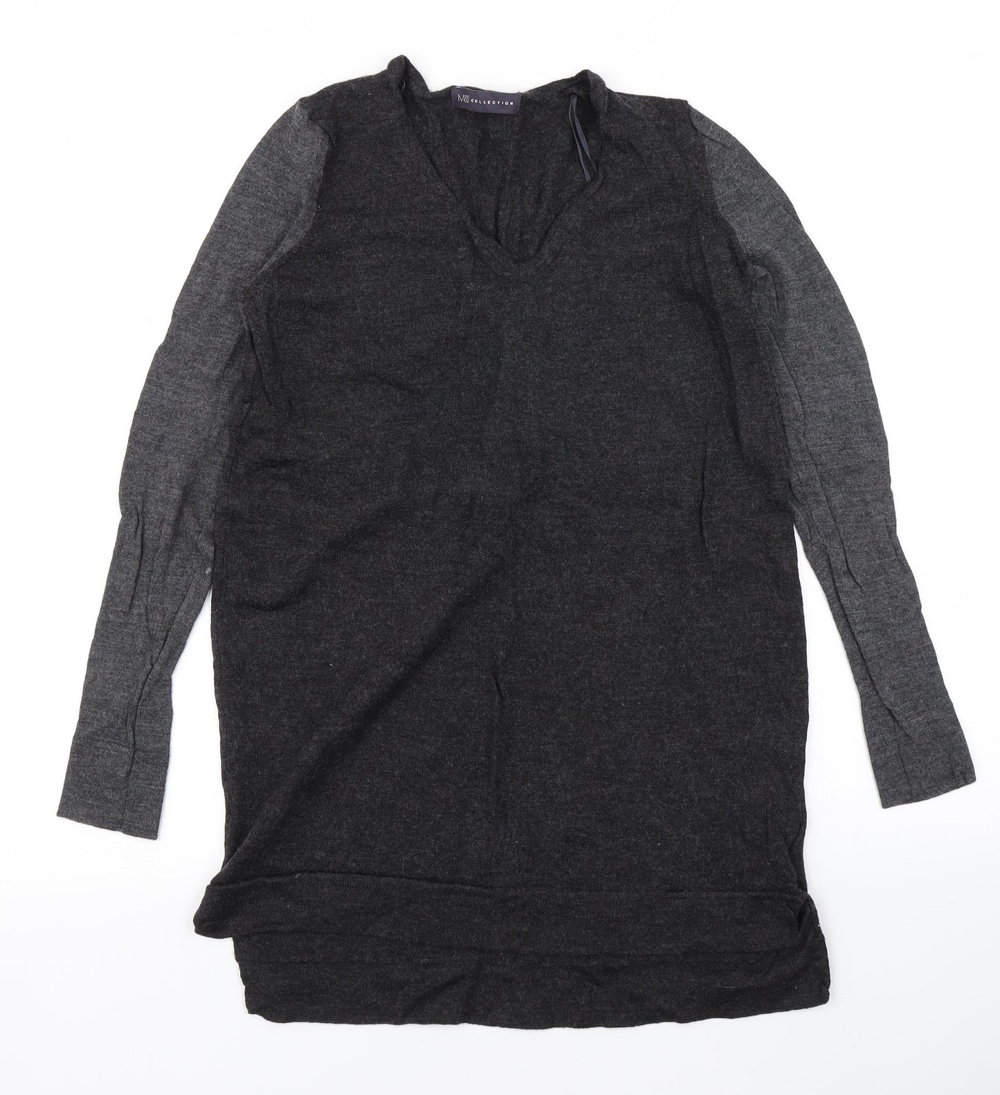 Womens UK Size 8 M&S Grey Pullover Jumper