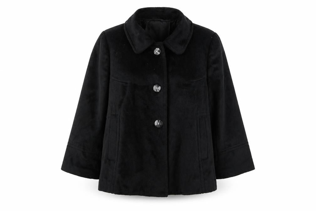 Womens UK Size 16 editions Black Overcoat
