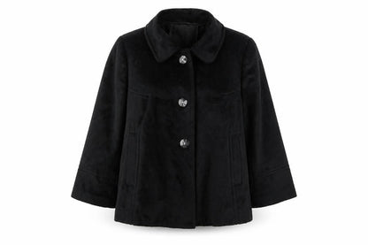 Womens UK Size 16 editions Black Overcoat