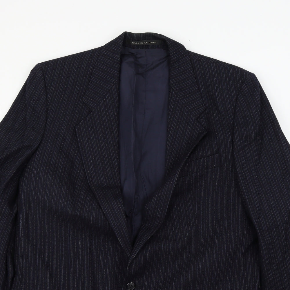 Mens UK Size M Burton Regular Blue Suit Jacket