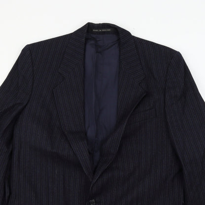 Mens UK Size M Burton Regular Blue Suit Jacket