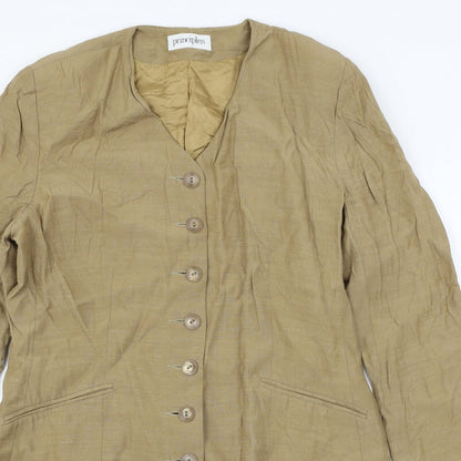 Principles Womens Brown   Biker Coat Size 14