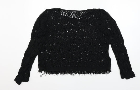 Womens UK Size 16 Simply Be Black Pullover Jumper