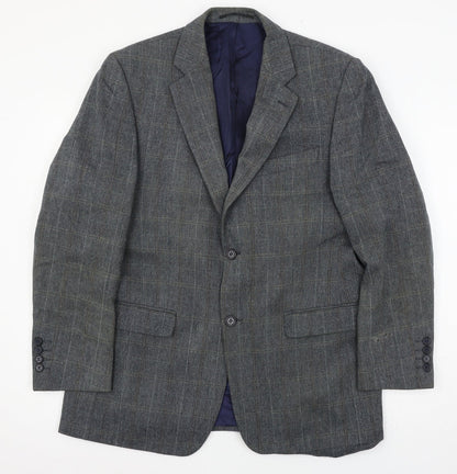 Mens UK Size L Greenwoods Regular Blue Suit Jacket