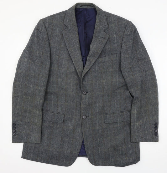 Mens UK Size L Greenwoods Regular Blue Suit Jacket