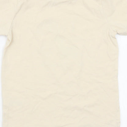 Asda George Boys Beige Animal Print  Basic T-Shirt Size 6-7 Years