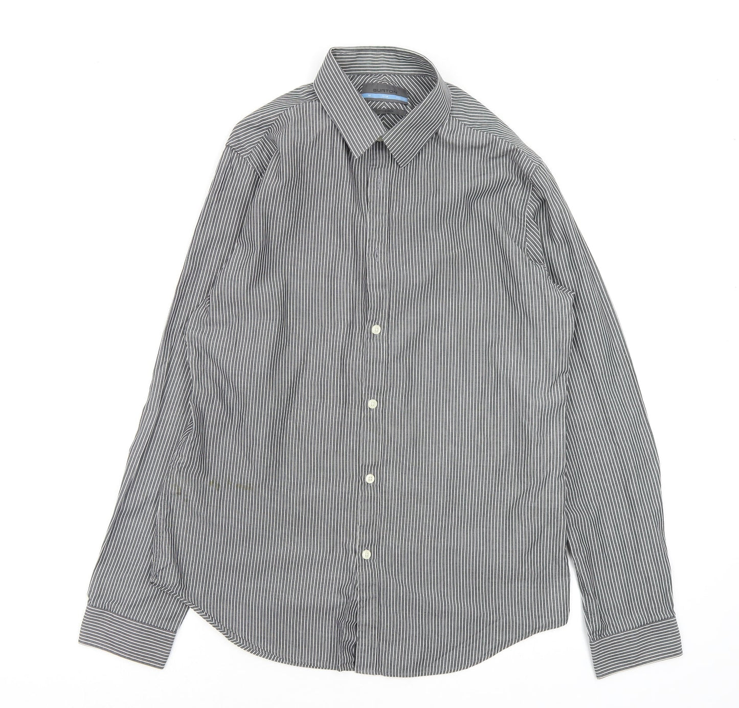 Mens UK Size M Burton Multicoloured  Button-Up Long Sleeve Casual Shirt