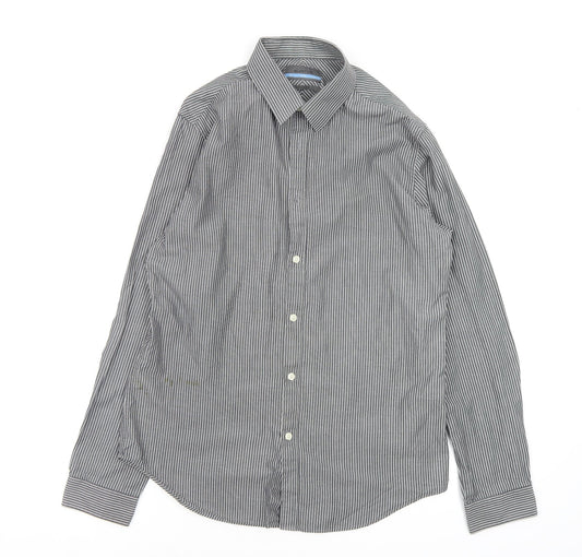 Mens UK Size M Burton Multicoloured  Button-Up Long Sleeve Casual Shirt